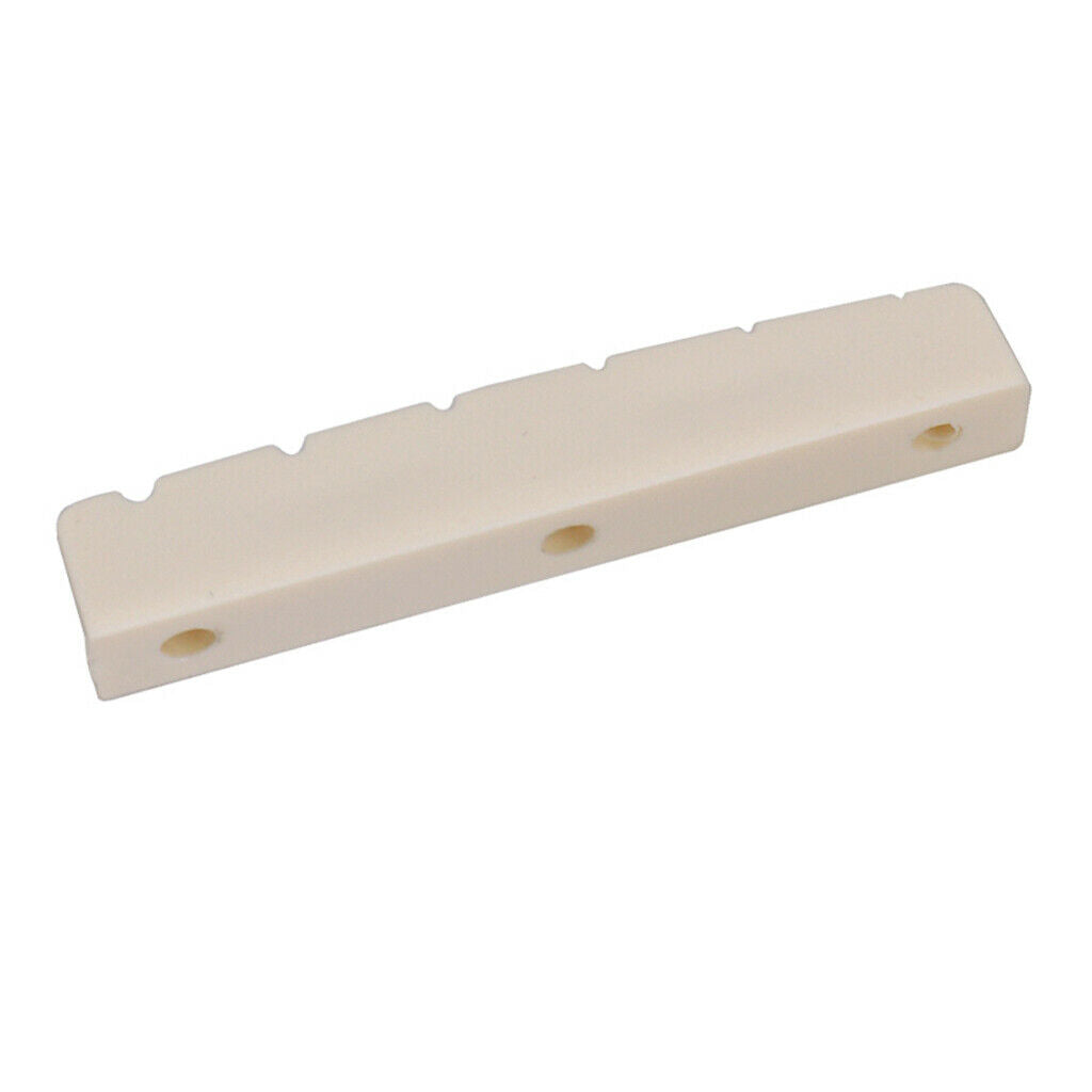 1 Set Left Handed Acoustic Guitar Saddle Nut Slotted for Guitar Parts