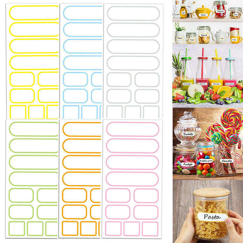 Stickers For Cans Waterproof Removable Self-Adhesive Pantry Jam StickersFCA