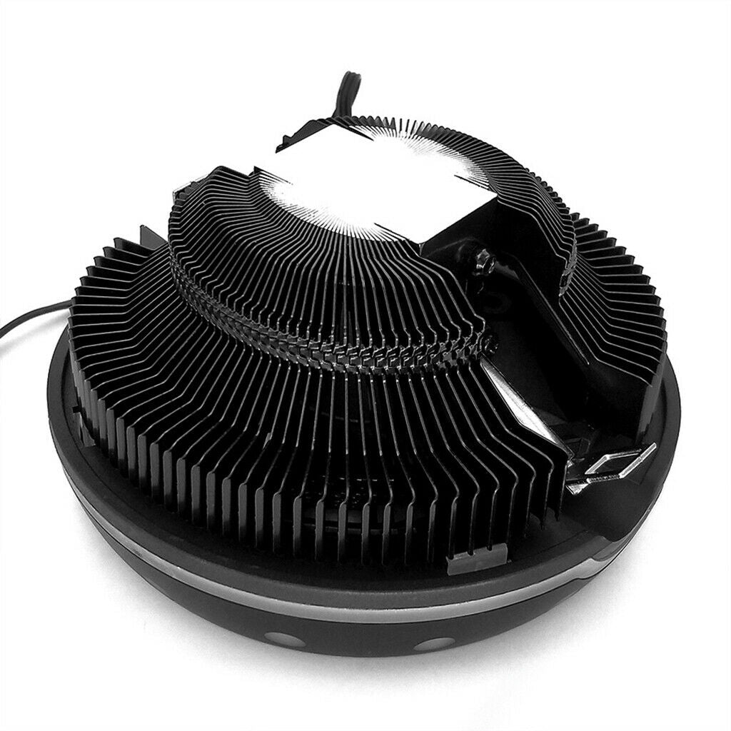 RGB LED CPU Cooler Radiator for Intel LGA775 1150/1151/1155/1156/1366 Black