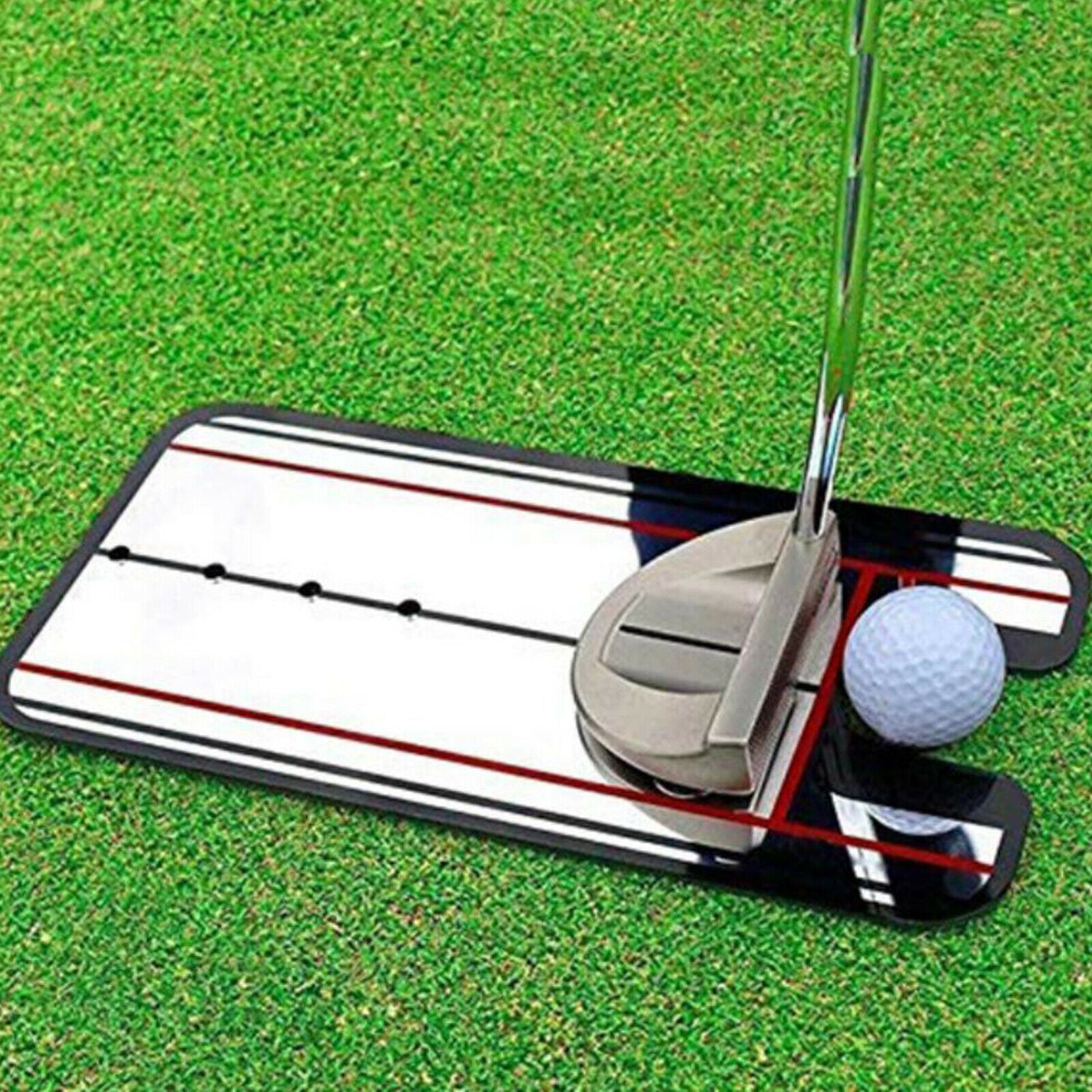 Golf Putting Alignment Mirror Swing Training Aids Practice Posture Trainer