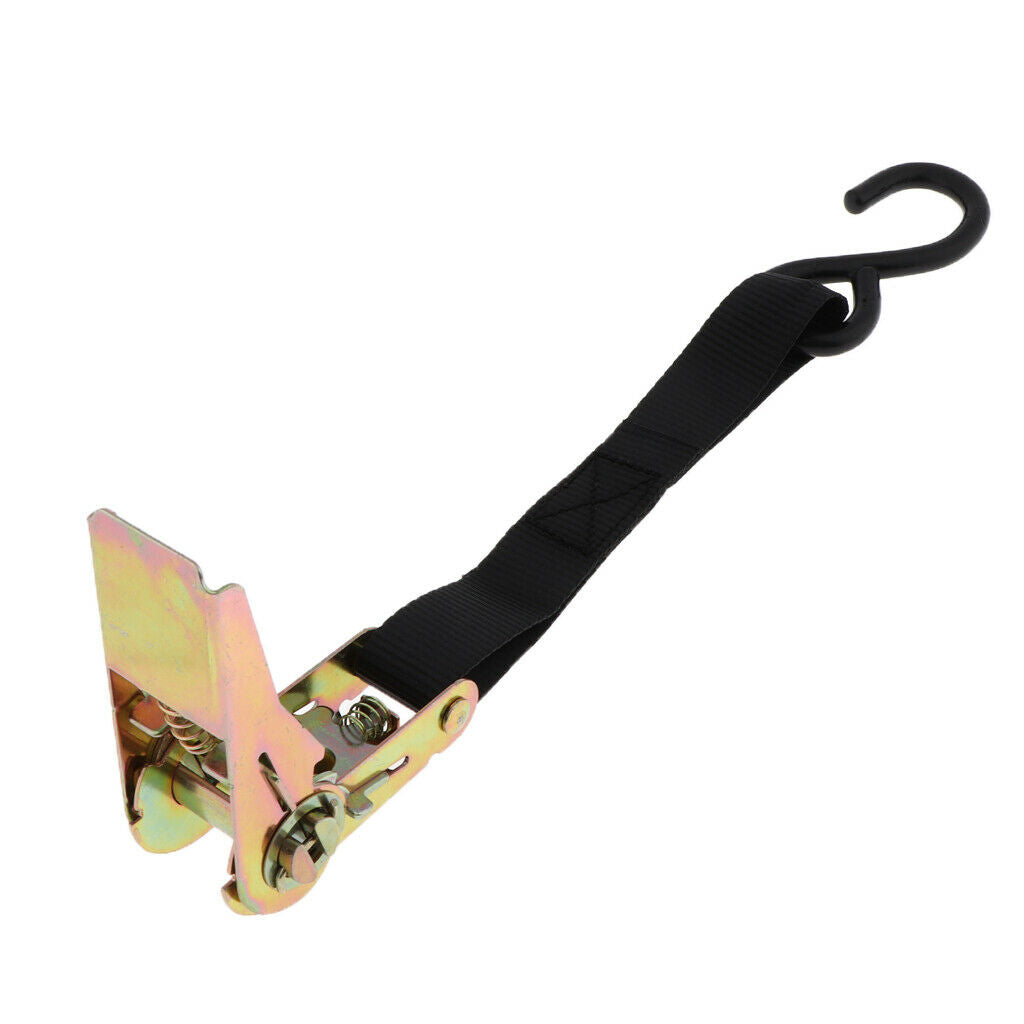 Travel Tie Down Strap Ratchet Belt Luggage Bag Cargo Lashing Metal Buckle