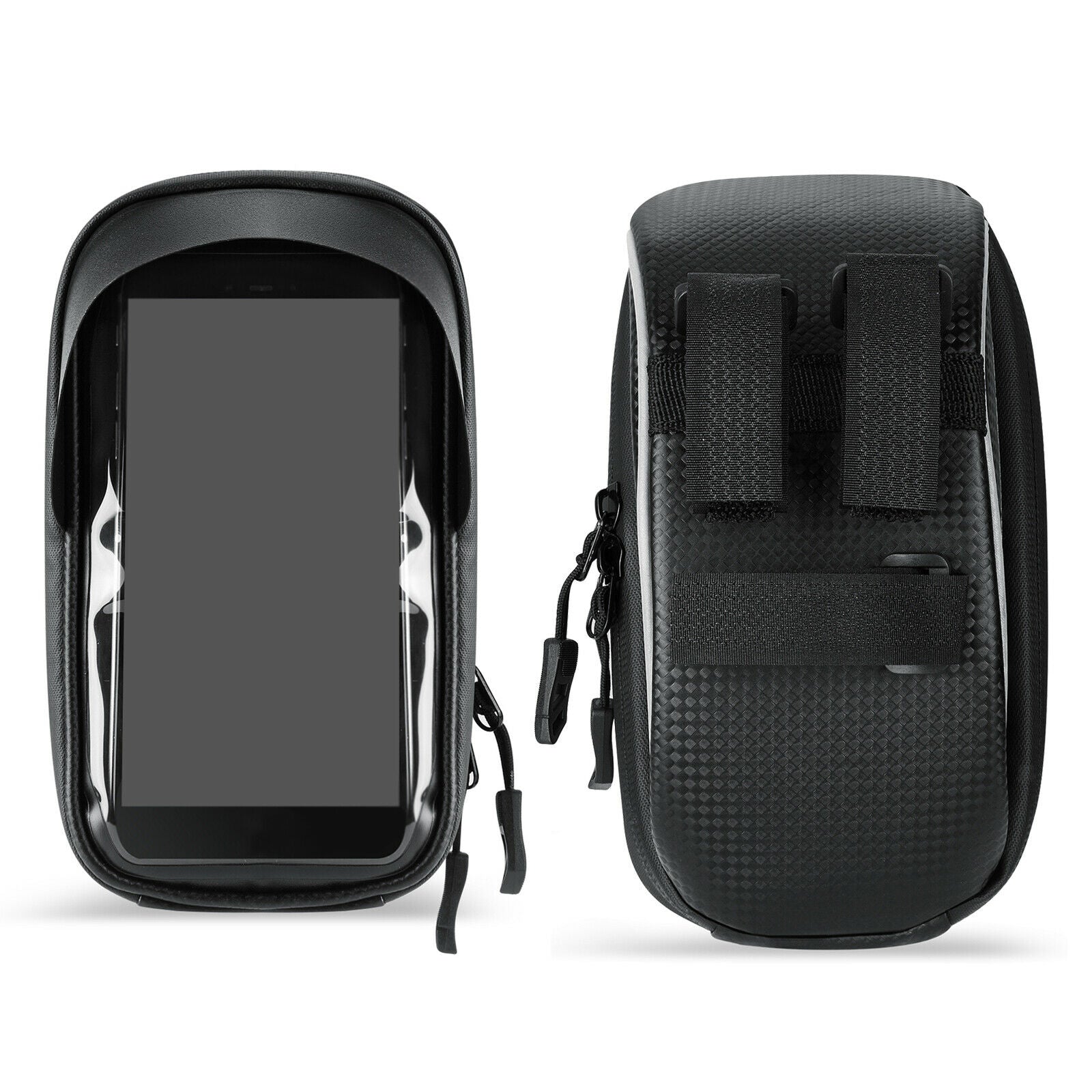 Adjustable Bicycle Phone Bag Mountain Road Handlebar with Reflective Tape