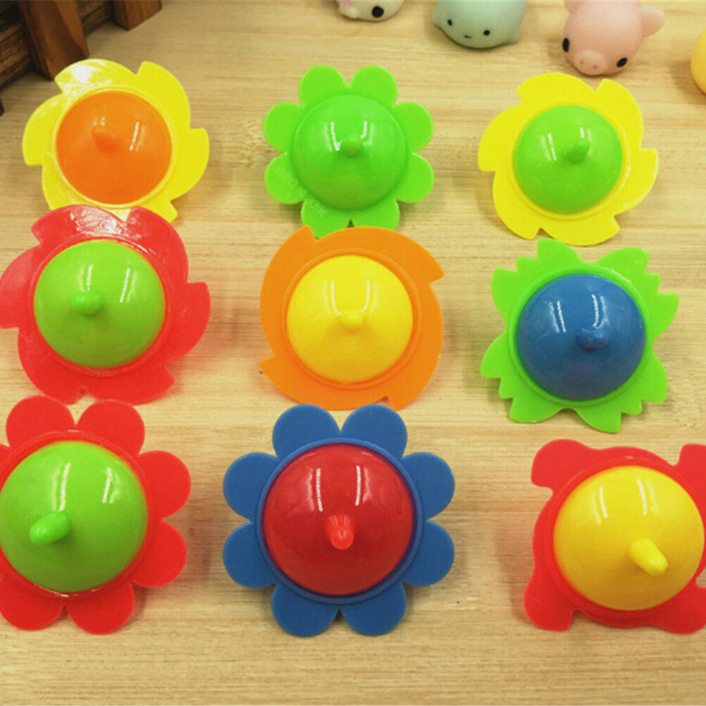 5x Sunflower  Pegasus Mini Top Spinning Kindergarten Gyro Toys .l8