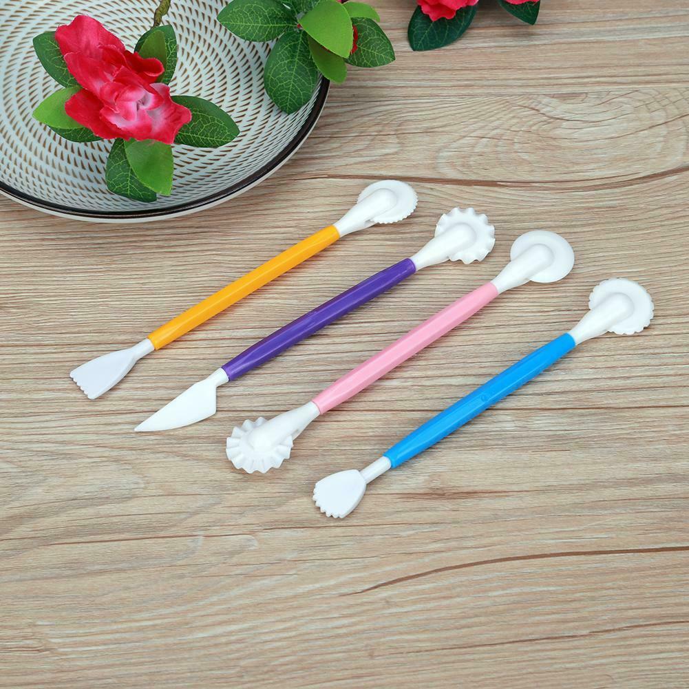 4pcs Fondant Cake Pen Decor Set Flower Sugarcraft Modelling Tool @