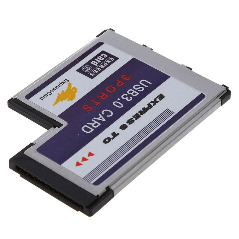3 Port USB 3.0 Express Card 54mm PCMCIA Express Card for Laptop NEW O4W9W9