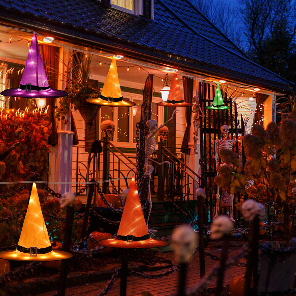 Halloween Witch Hat String Light Battery Operated String Fairy Light 8-Modes