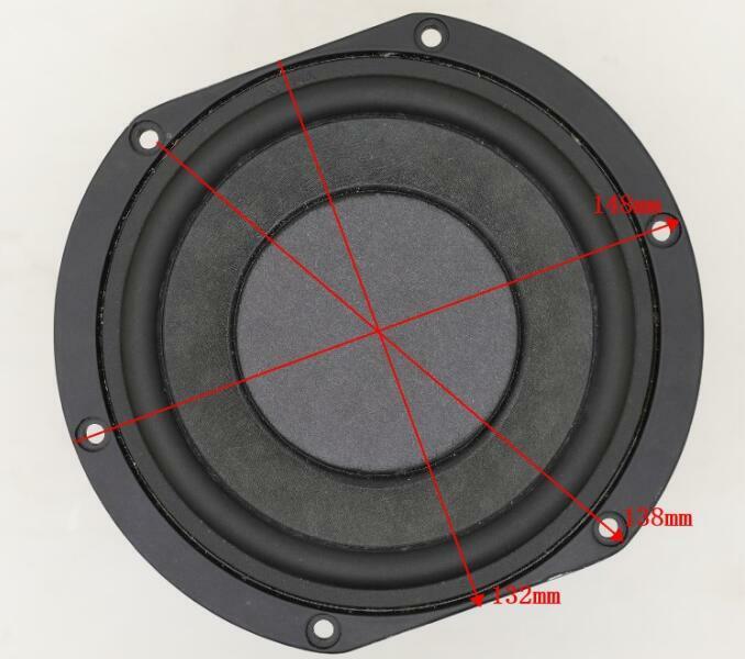 1pcs 5.5"inch 4Ω 50~120W Woofer Subwoofer Bass speaker 4ohm Home Audio parts
