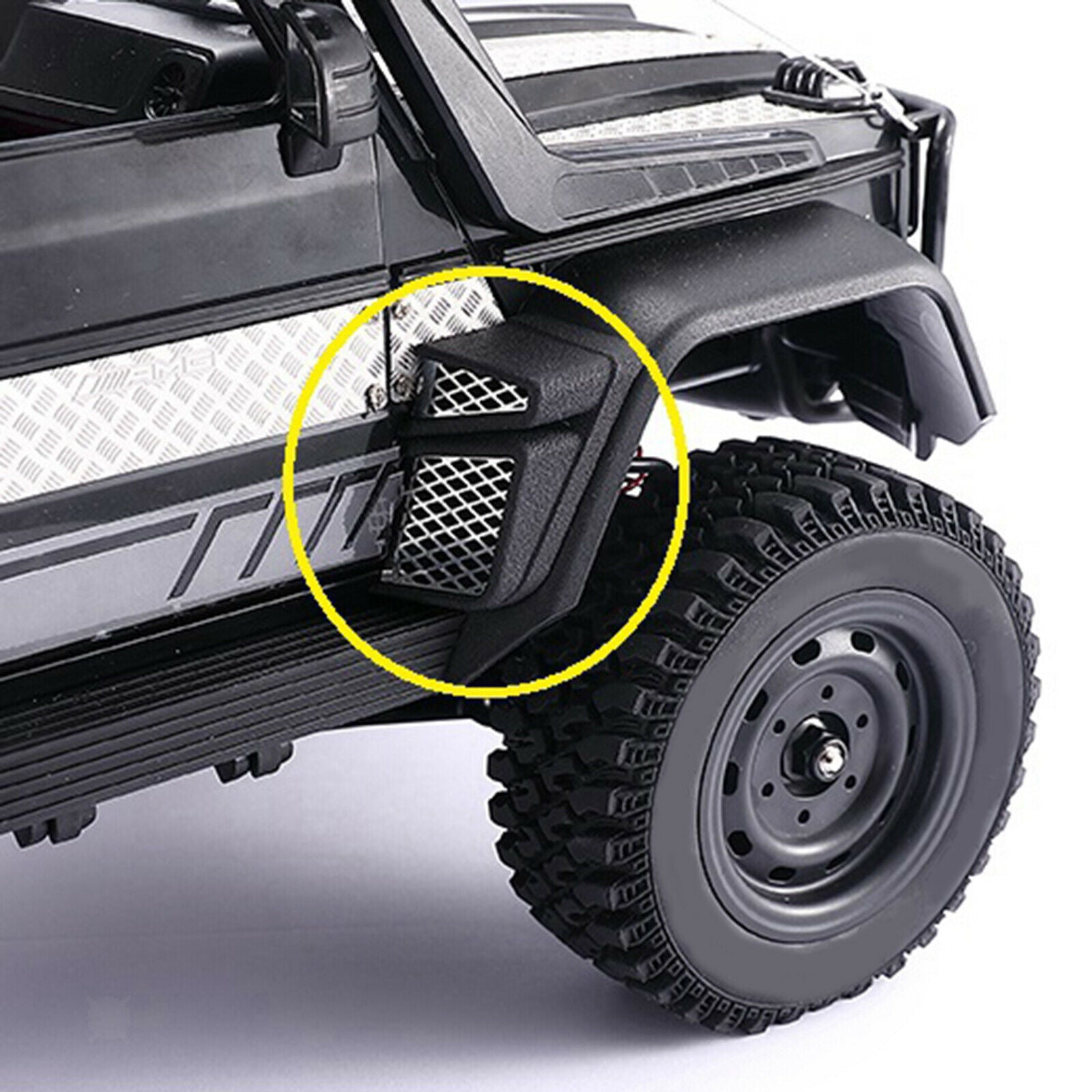 RC Car Wheel Eyebrow Side Exhaust Ventilation Grille for MN86S MN86KS RC Car