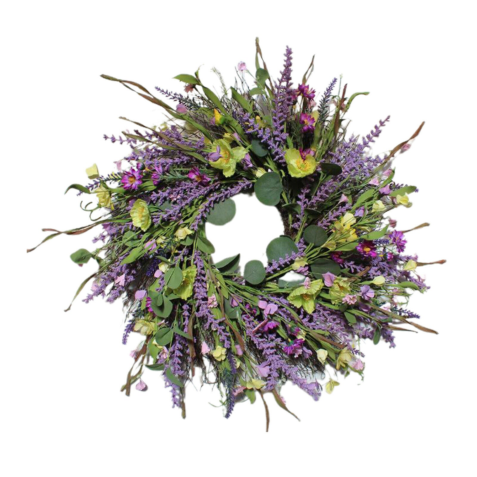 22'' Lavender Wreath Farmhouse Garland Front Door Window Festival Decor