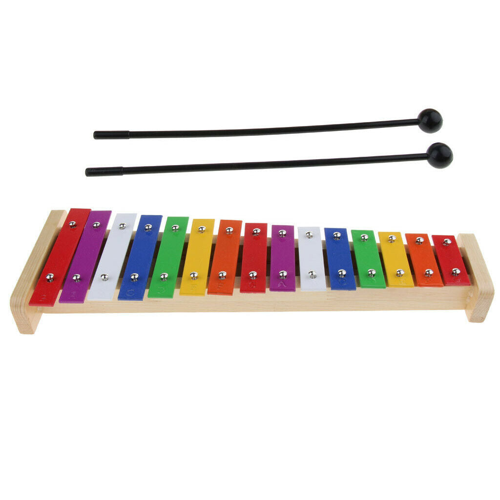 Finest Xylophone Musical Bar Glockenspiel for Kids Rhythm Toys, 15 Keys