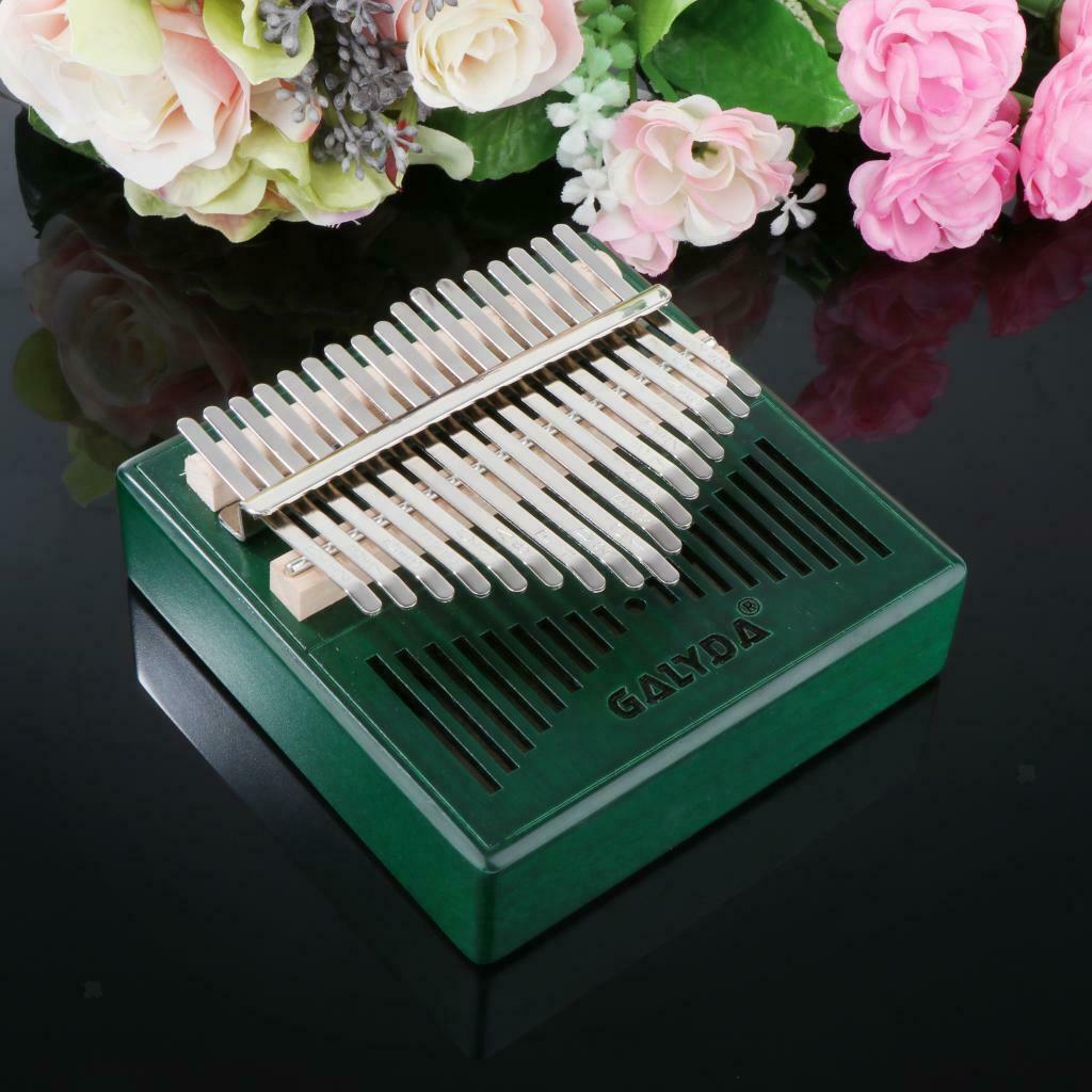 2020 New Kalimba 17 Key Thumb Piano Mbira w/ Velvet Bag Learning Booklet