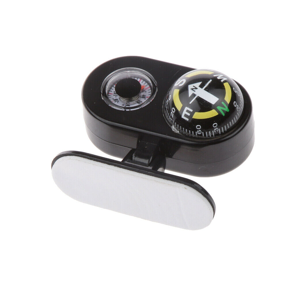 Removable 2 in 1 Car Compass Thermometer Boat Caravan Truck Hiking Hunting