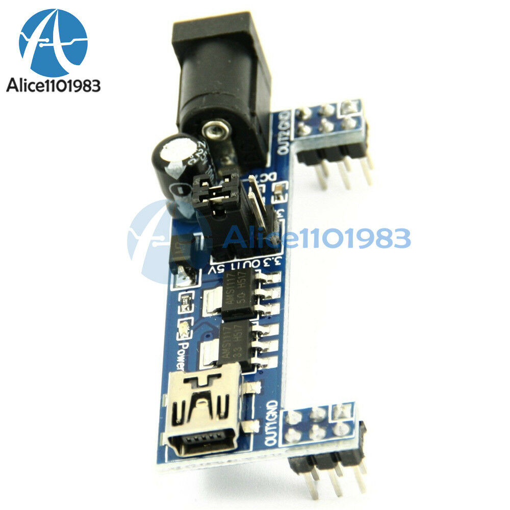 10PCS MB102 Breadboard Power Supply Module 3.3V for Solderless Arduino mini USB