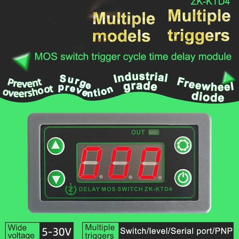 ZK-KTD4 mOS Switch Trigger Cycle Timing Delay module Solenoid Valve Control 5VZ4