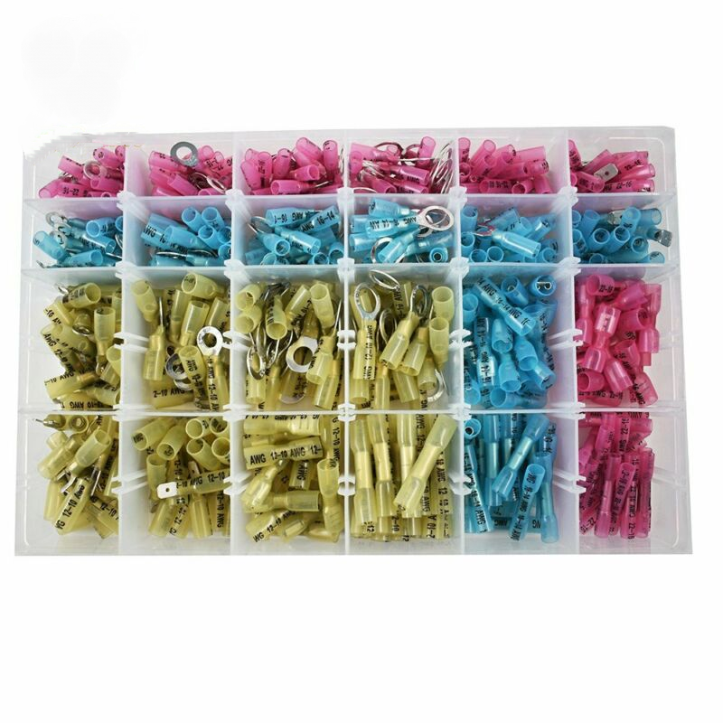 480Pcs Waterproof Heat Shrinkable Connector Crimp Terminal Combination Marine