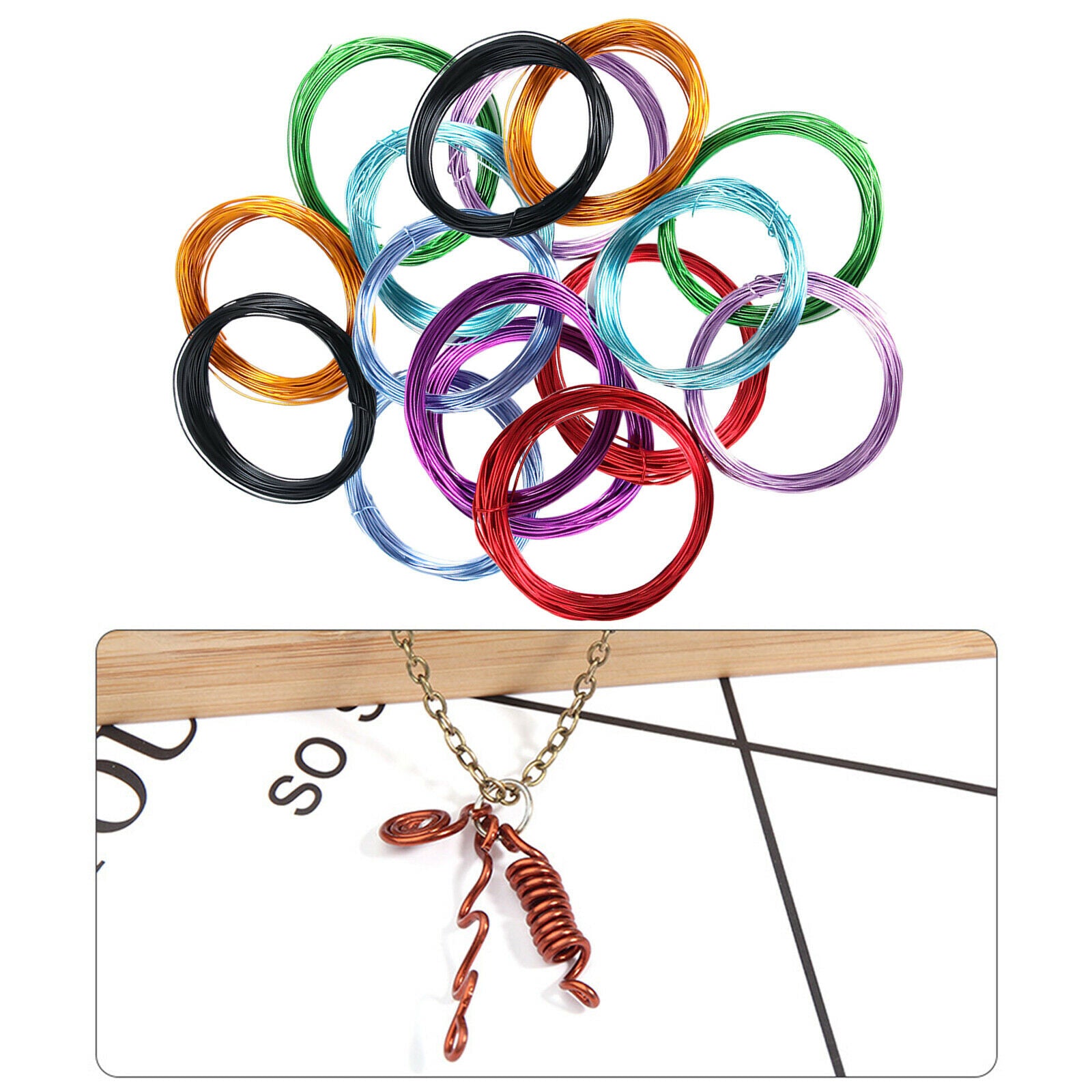 24x Aluminum Wire Bendable Cord Metal Soft for Sculpting Jewelry Making