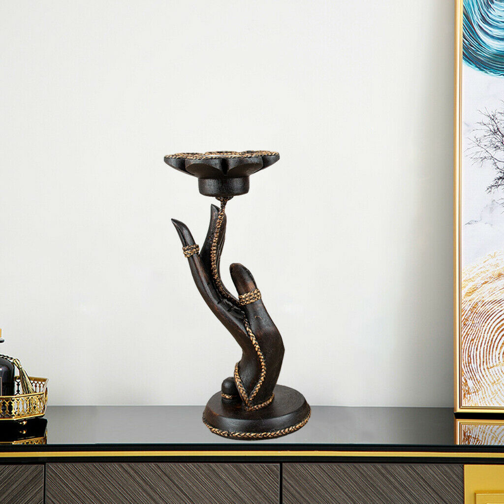 Handmade Creative Buddha Tea Light Candle Holder Retro Ornaments Living Room