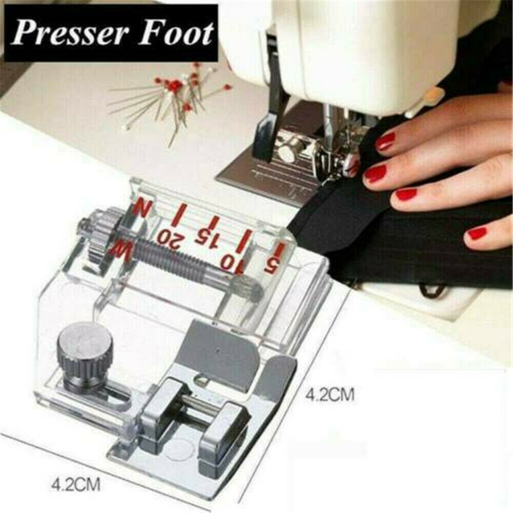 Bias Tape Feet Binding Presser Foot Adjustable For Brother Janome Sewing UK