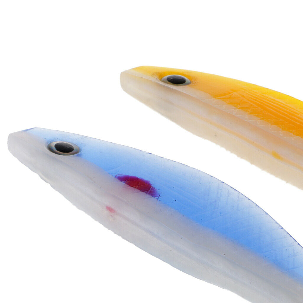 6pcs Soft Fishing Lure Bass Baits Artificial Baits Tackle 11.5 Cm/4.5 Inch