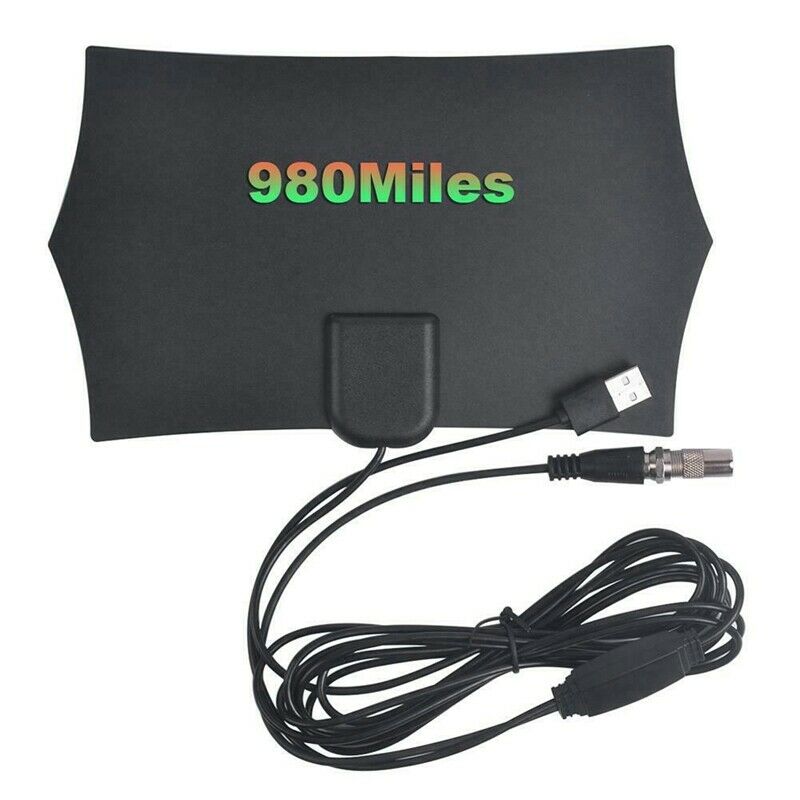 980 Miles 4K Digital TV Indoor TV Antenna with Amplifier Signal Booster TV RadQ5