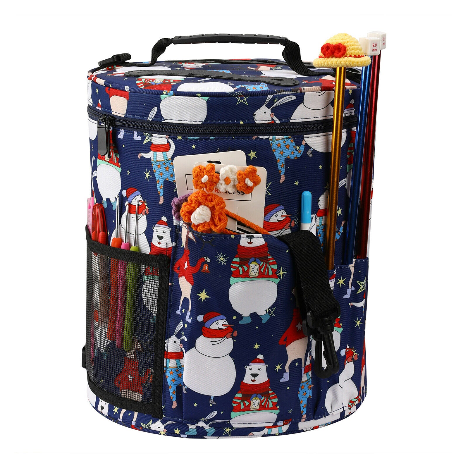 Durable Knitting Bag Sewing Craft Yarn Storage for Sewing Tools Crochet Hook