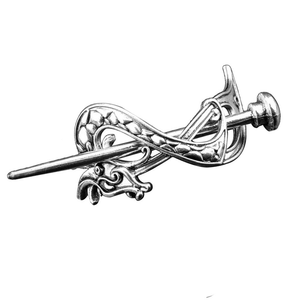4x Retro Viking Hair Clip Dragon Long Hair Holder Hair Jewelry Accessories