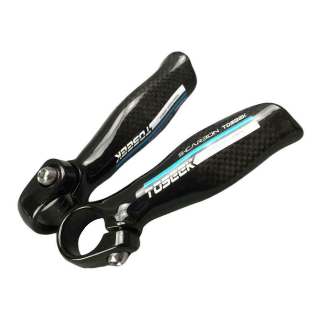 Mountain Bike Bicycle Auxiliary Handlebar Aluminum Handle Grips End blue