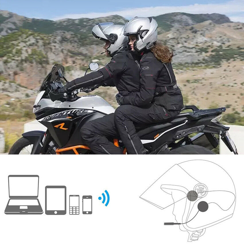 Bluetooth Motorcycle Helmet Headset Hands Free Earphone for Motorbike Riding