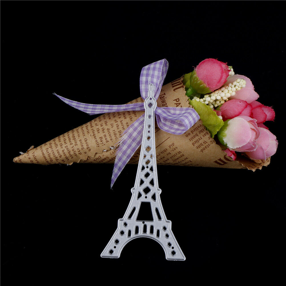Beautiful Eiffel Tower Cutting Dies Stencils Album Decor Embossing Paper C.l8