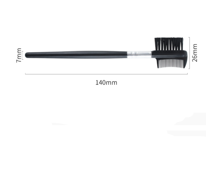 Eyebrow Eyelash Dual-Comb Extension Brush Plastic Comb Cosmetic Makeup Tool