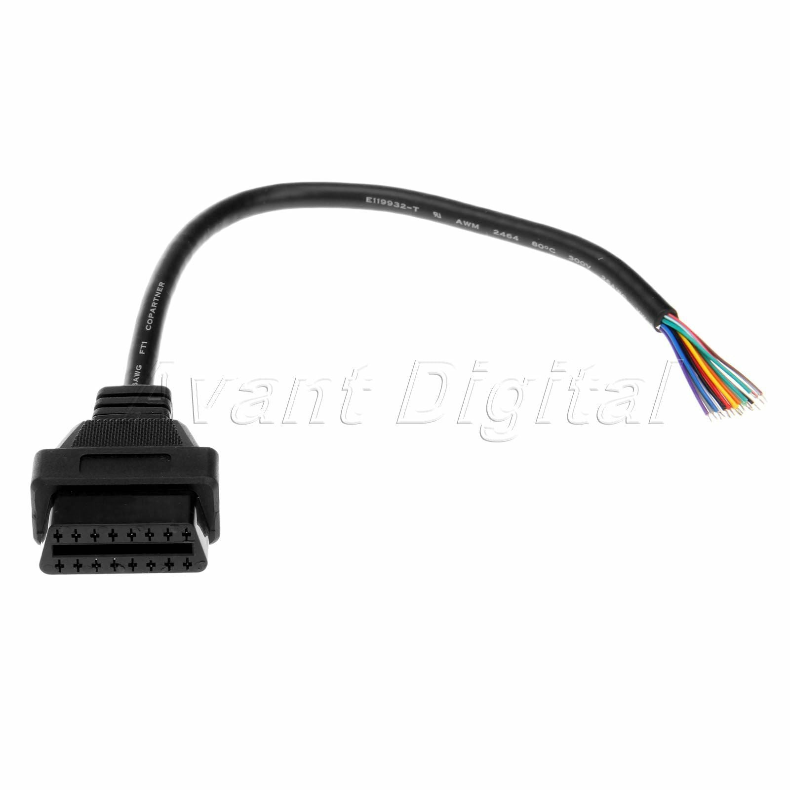 Wholesale 16 Pin Female OBD2 OBD-II Female Extension Connector Diagnostic Cable