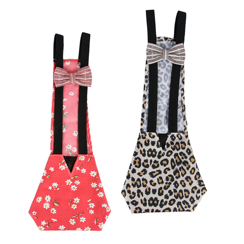 2 x Chicken Diapers with Adjustable Straps, Comfortable, Breathable Suitable for
