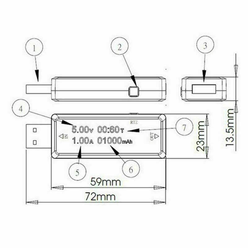 USB Charger Doctor Voltage Current Meter Detector Voltmeter Ammeter Tester