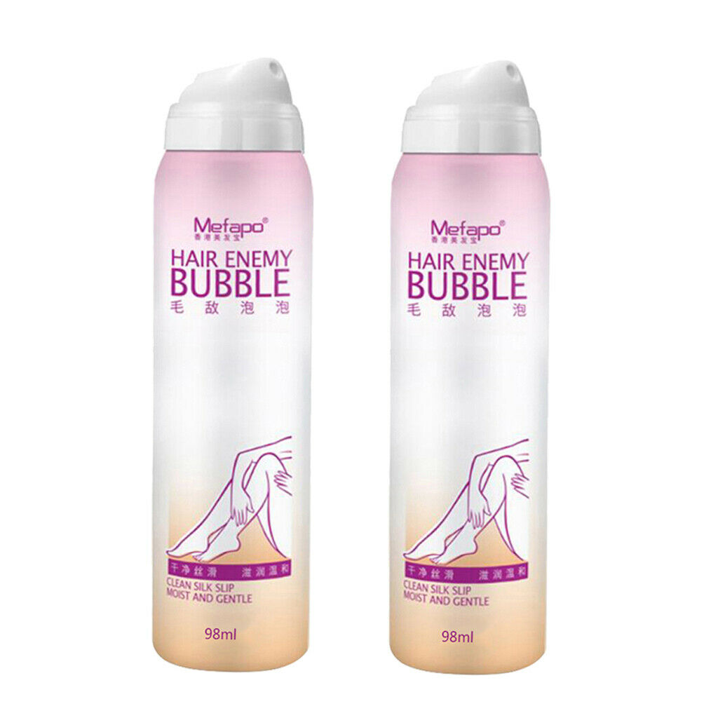 2x Depilatory Bubble Painless Hair Removal Spray Foam Creams Smooth Skin