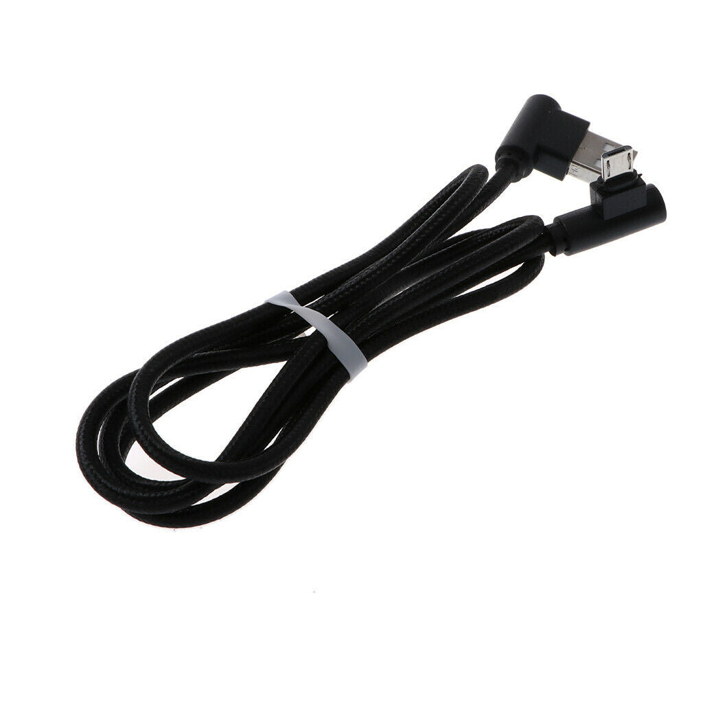 Metal Winding Micro USB Charging & Data Cable For Android Devices Black black