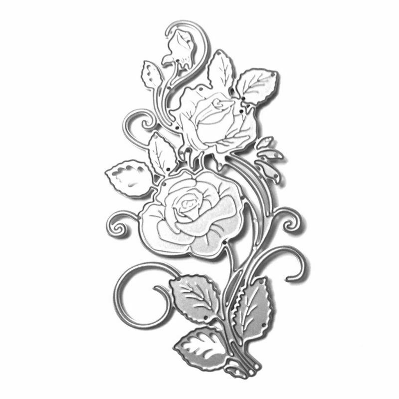 Rose Flower Metal Cutting Dies Stencil DIY Scrapbooking Paper Card Album Craft