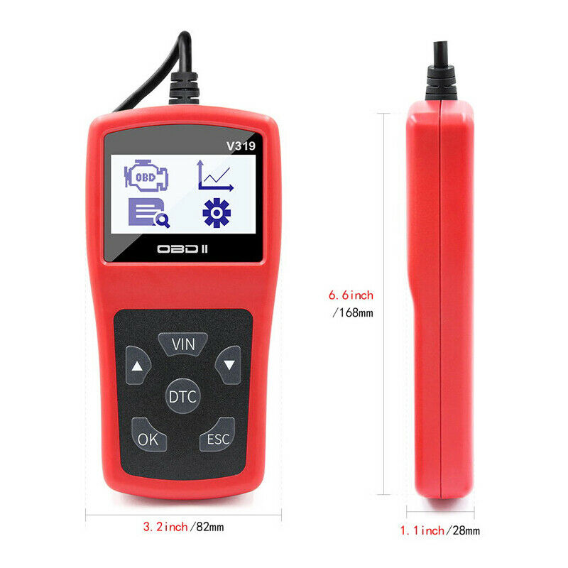 Car OBD2 Reader Scanner Tool EOBD CAN Auto Diagnostic Engine Fault Code Reader