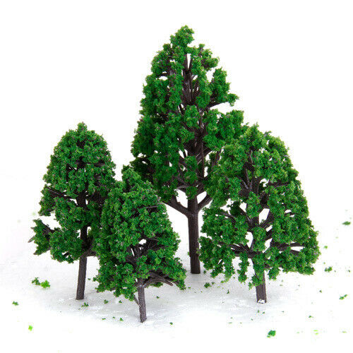Collectible 24x Mix Sized tree  /50 HO OO for Train Railroad Scenery