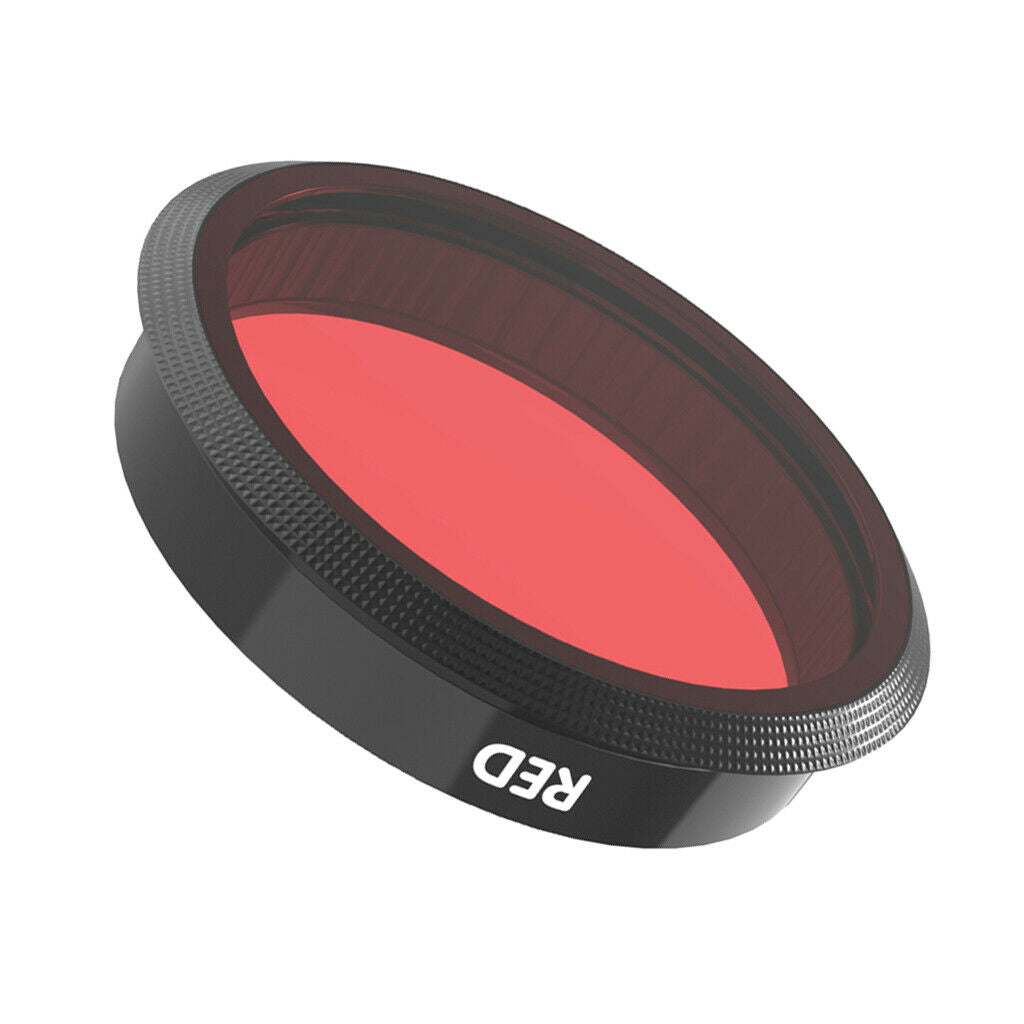 Waterproof Sports Camera Lens Protective Filter for DJI OSMO ACTION Red