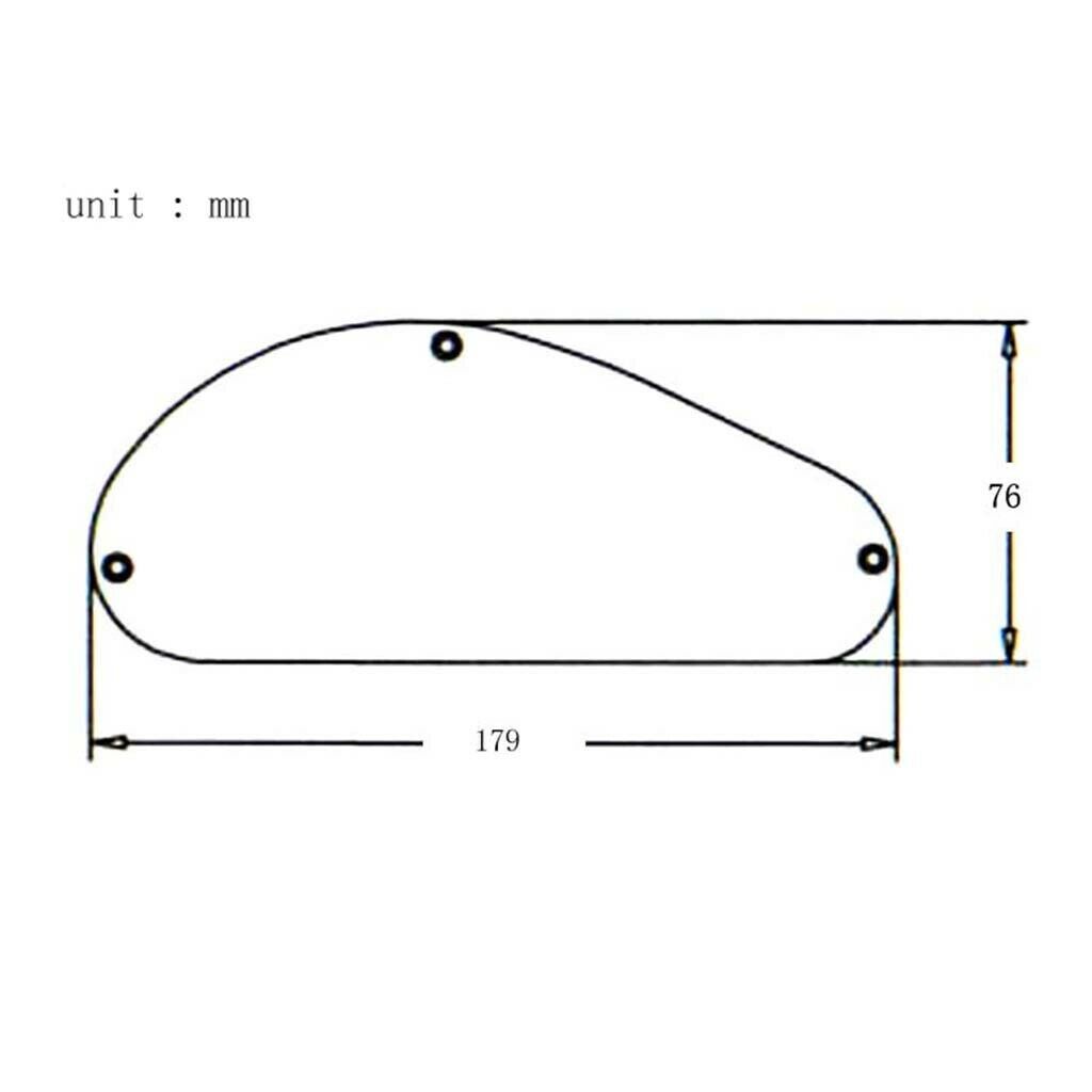 Plastic Guitar Cavity Backplate Cover Instruments Parts Accessories Supplies