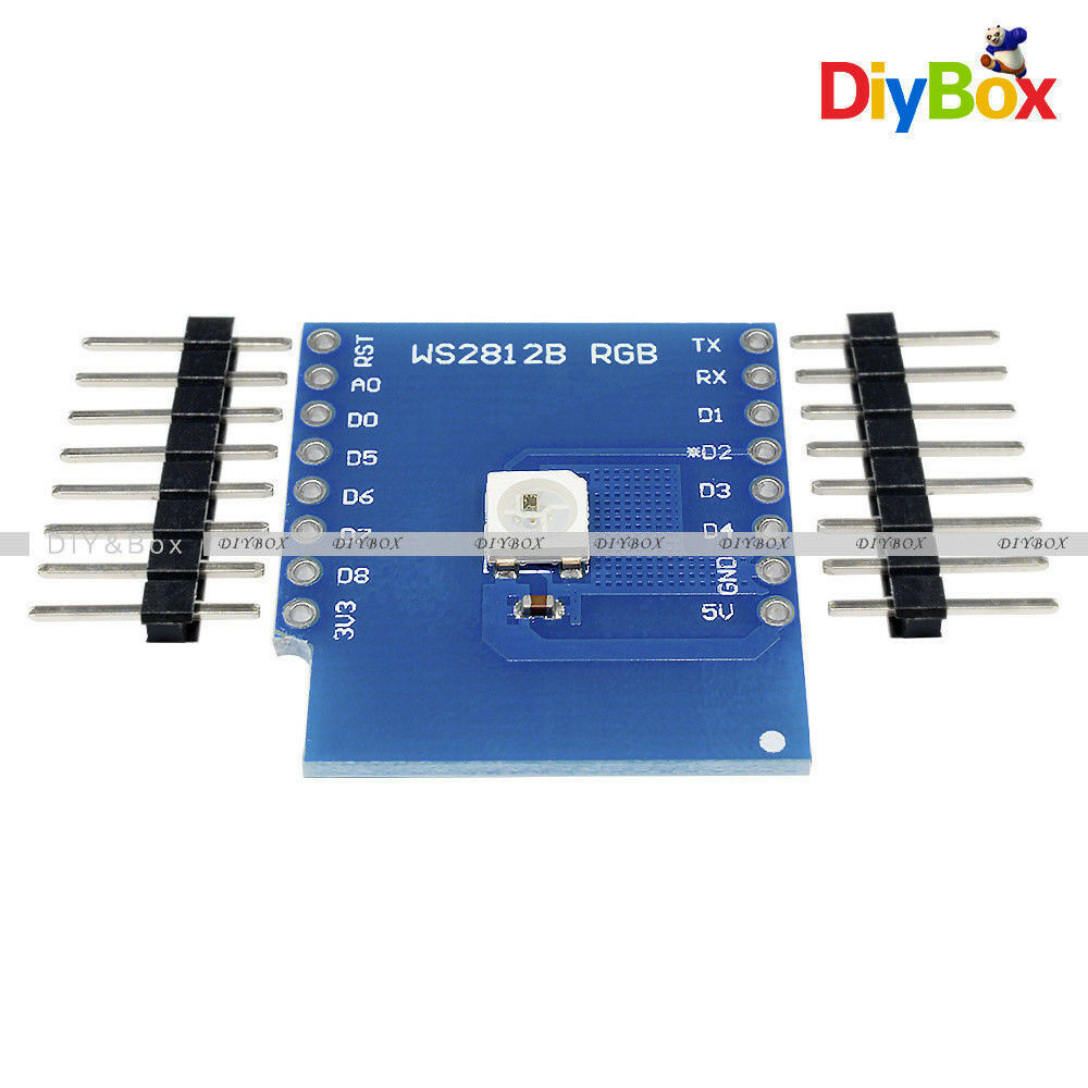 WS2812B RGB WeMos D1 WIFI Dev ESP8266 Development Kit Board NodeMCU for Arduino