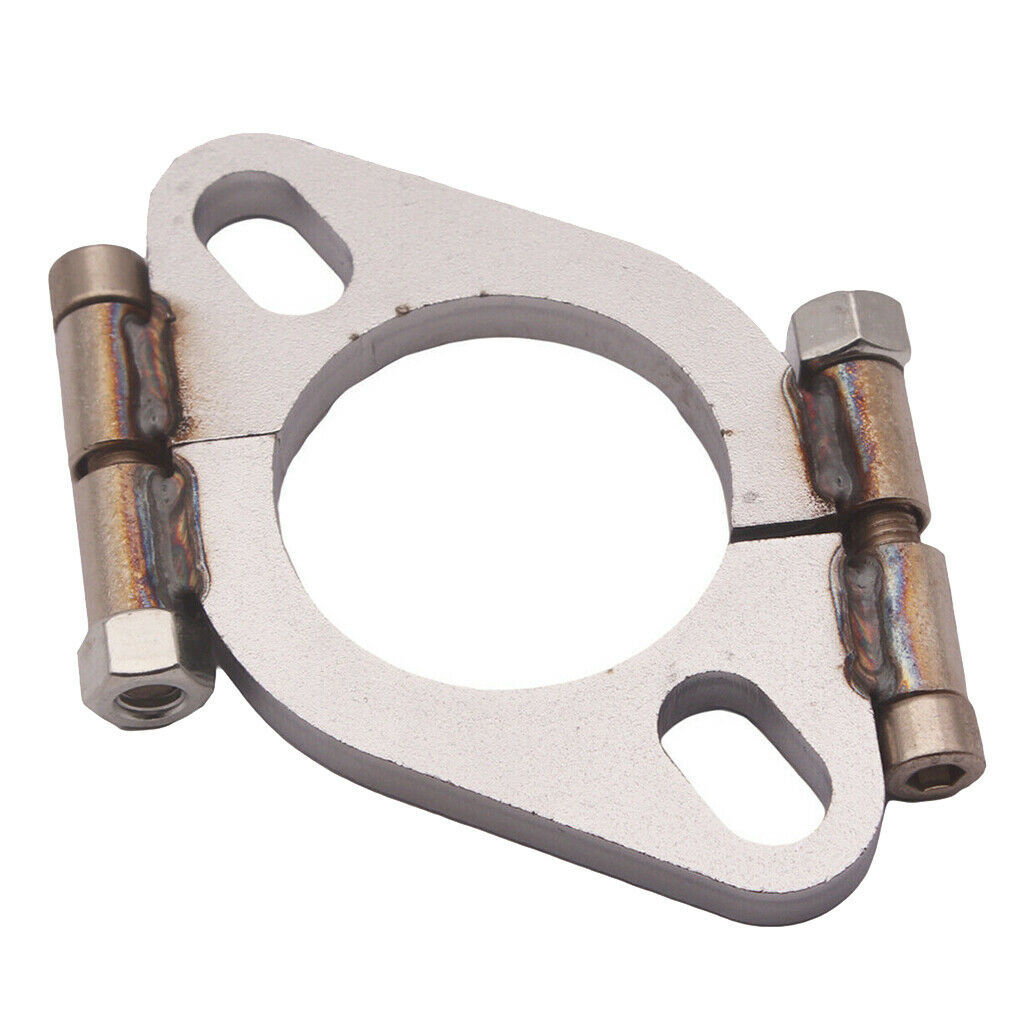 2.5in Mild Steel Exhaust Split Flange Flat Oval Replacement for Car Vehicle