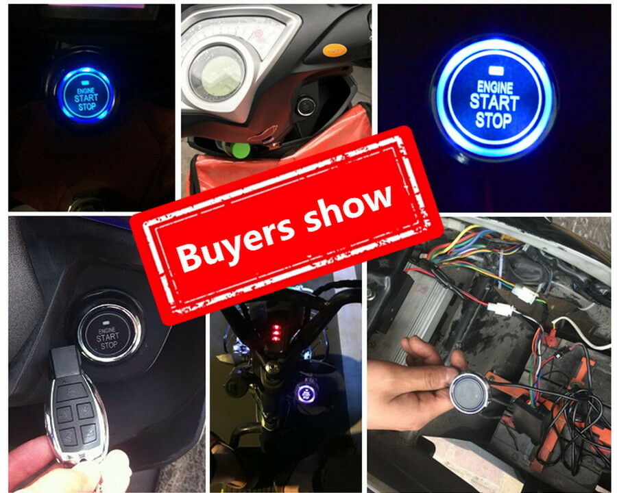 Motorcycle Scooter Anti-theft Engine Start Remote Control Security Alarm System