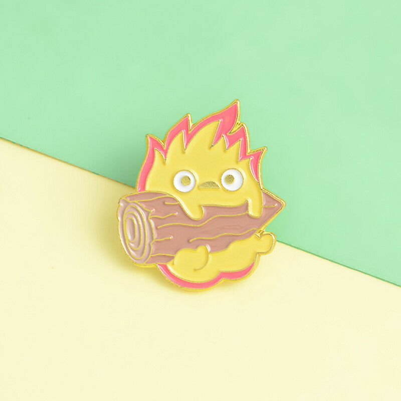Enamel Pin Japanese Anime Brooches Fire Elf Badge for Bag Lap.l8