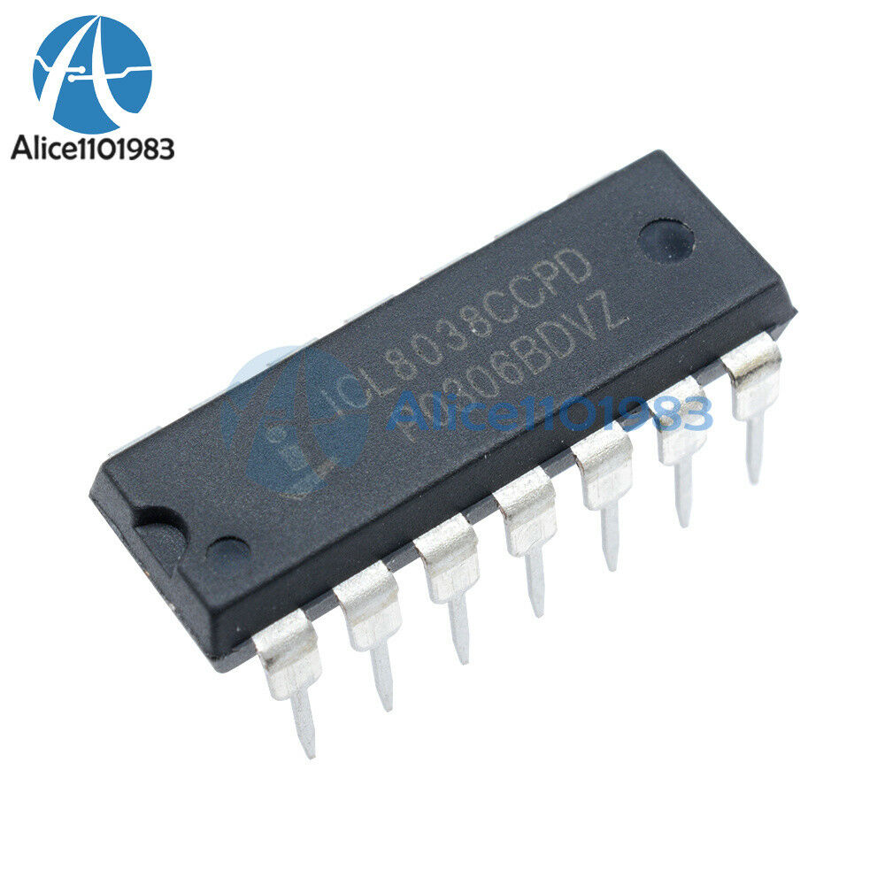 5PCS ICL8038 ICL8038CCPD INTERSIL IC OSCILL GEN/VOLT CONTROL 14DIP NEW D6