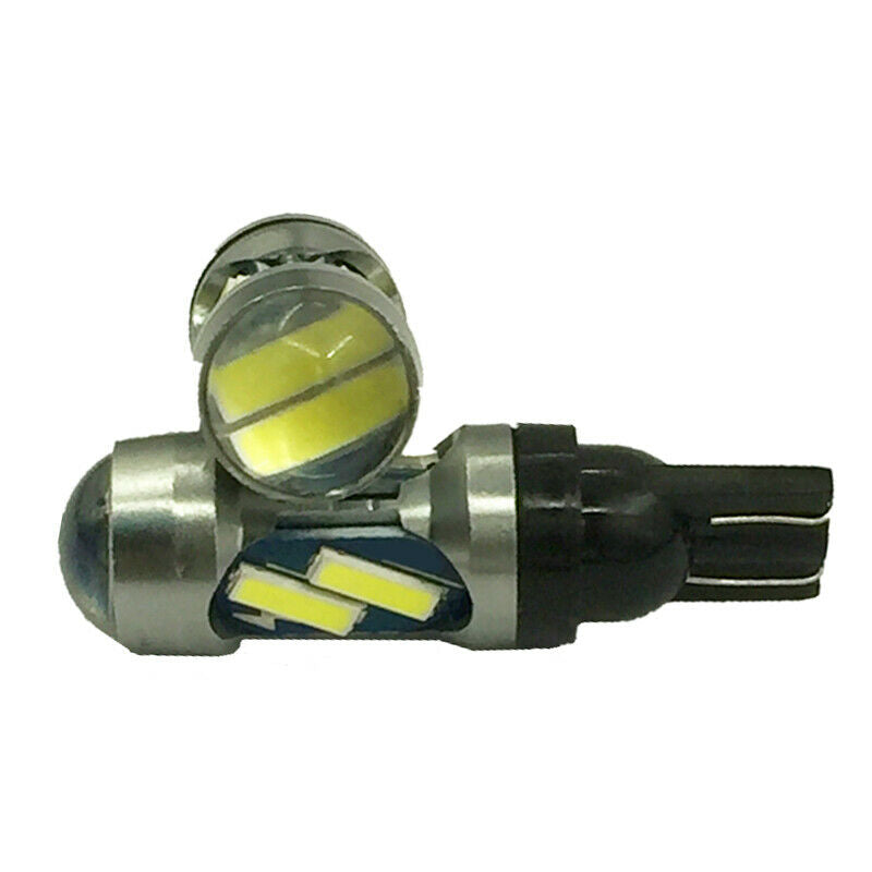 10PCS White LED Canbus Error Free Silica Light Bulb Xenon 7020 Double Core 7000K