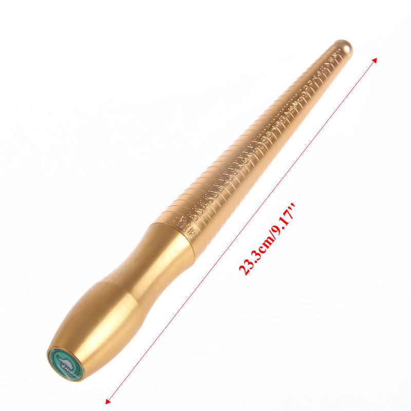 Metal Copper Smooth Ring Gauge Mandrel Sizer Measure Jewelry Stick Finger Tools