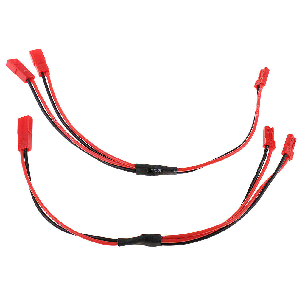 2 pieces RC Lipo battery cables male & female 1: 2 Y splitter 20AWG