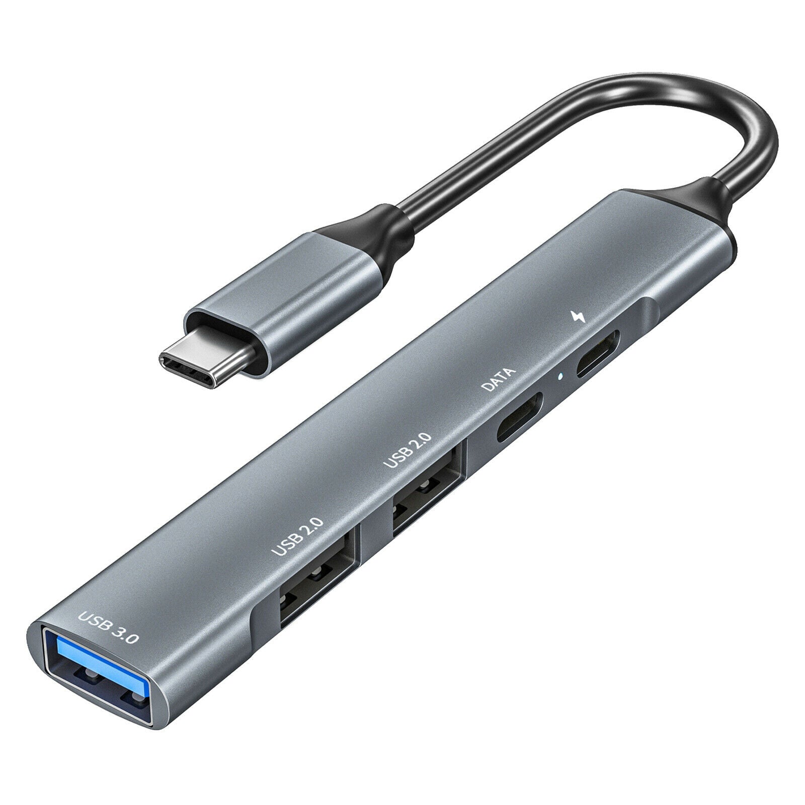 USB C Hub Multi-Port Type-C 5 in 1 USB C 2.0 65W PD Charger for MacBook Pro