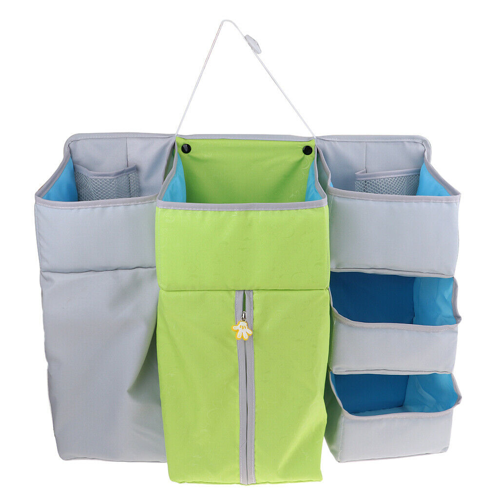 Multi-Functional Crib Hanging Bag/Storage Bag/Bedside Storage Bag Green
